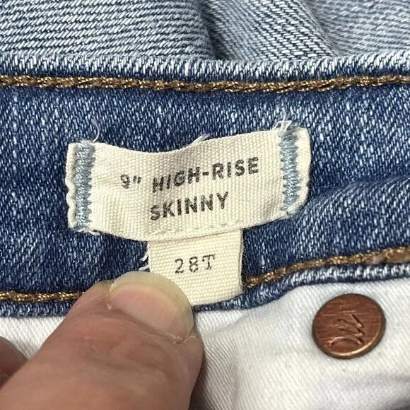 Madewell Jeans, 9&quot; high rise skinny, size 28T, style J0535