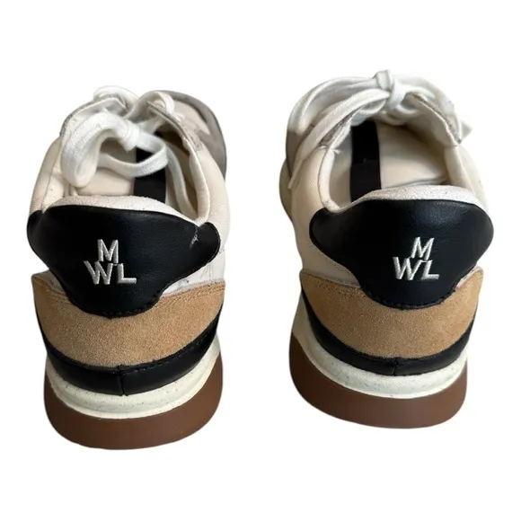 Madewell Mens Kickoff Trainer Sneakers in (Re)sourced Canvas and Suede Moon Rock