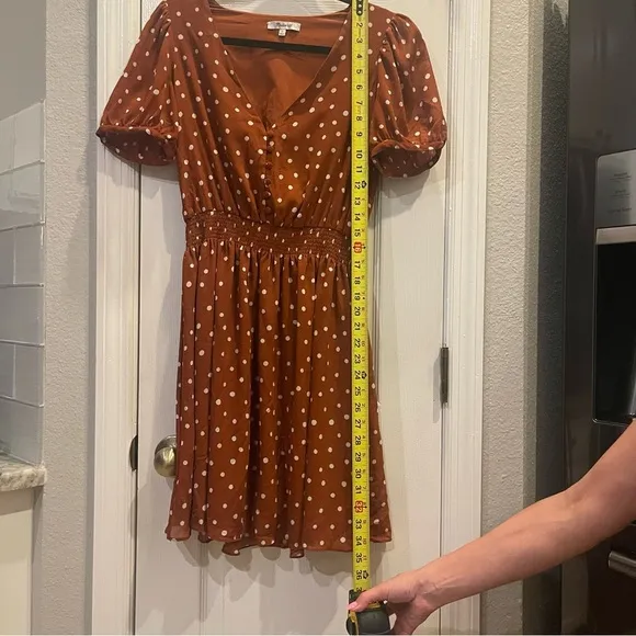 Madewell Smocked Waist Mini Dress- Size XS