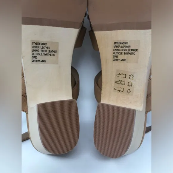 Madewell The Fisherman Sandal Clog Desert Camel Leather Heels Shoes