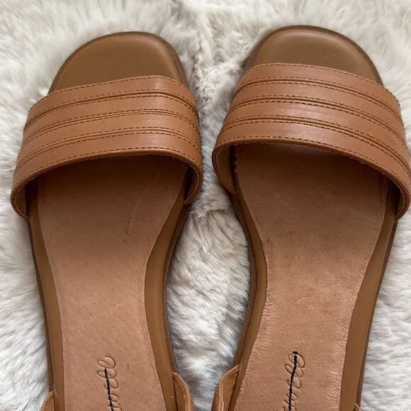 Madewell The Nelda d'Orsay Flat Desert Camel Size 8