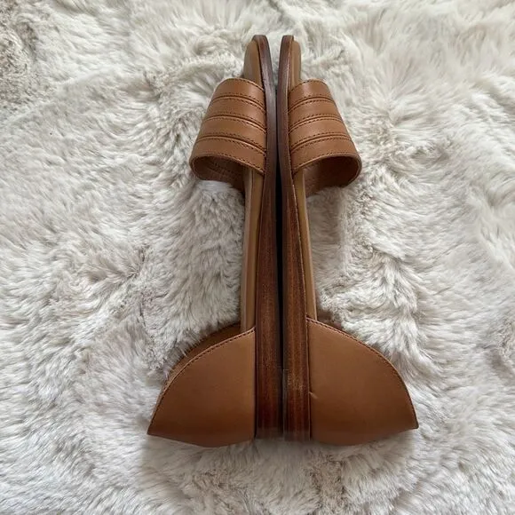 Madewell The Nelda d'Orsay Flat Desert Camel Size 8