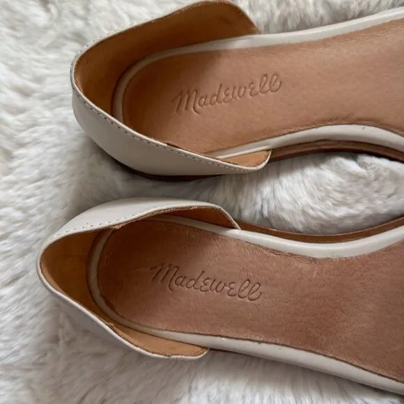 Madewell The Nelda d'Orsay Flat Pale Oyster Size 8.5