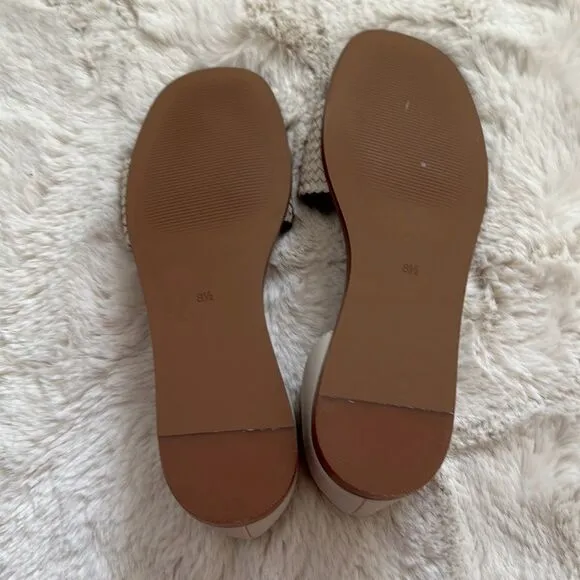 Madewell The Nelda d'Orsay Flat Pale Oyster Size 8.5