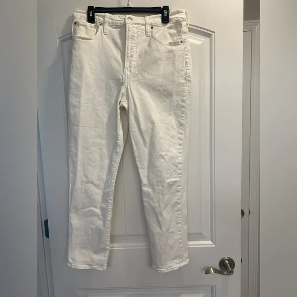 Madewell The Perfect Vintage Jean size 30 women’s straight leg white classic