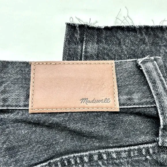 Madewell The Perfect Vintage Jeans Roxstone Wash Knee-Rip Raw Fray Hem Size 24
