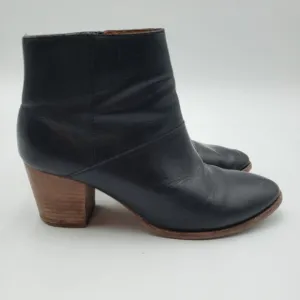 Madewell The Rosie Ankle Boots 8 Womens Booties Zip Up Black
