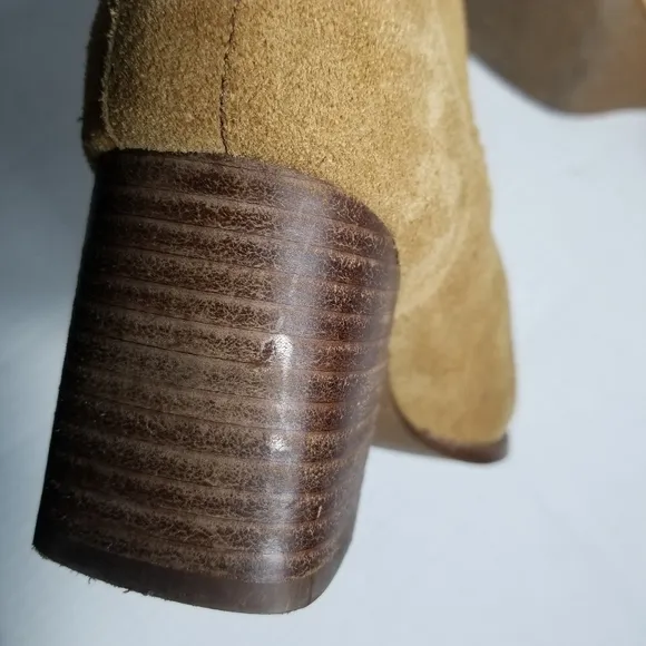 MADEWELL WOMEN'S BROWN HEELED LEATHER BOOTS SIZE 7.5