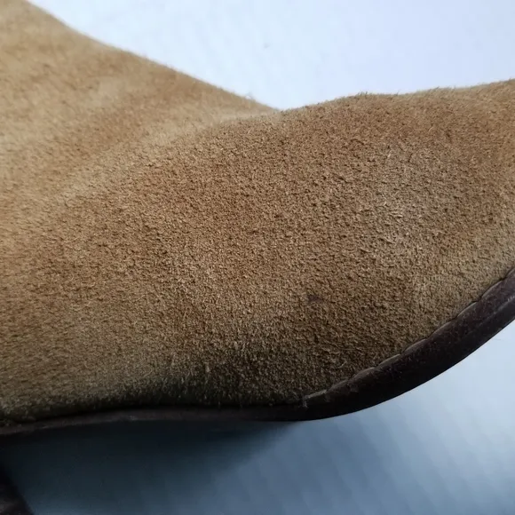MADEWELL WOMEN'S BROWN HEELED LEATHER BOOTS SIZE 7.5