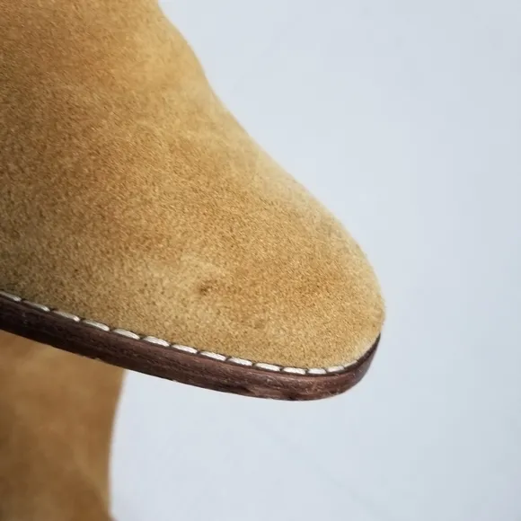 MADEWELL WOMEN'S BROWN HEELED LEATHER BOOTS SIZE 7.5