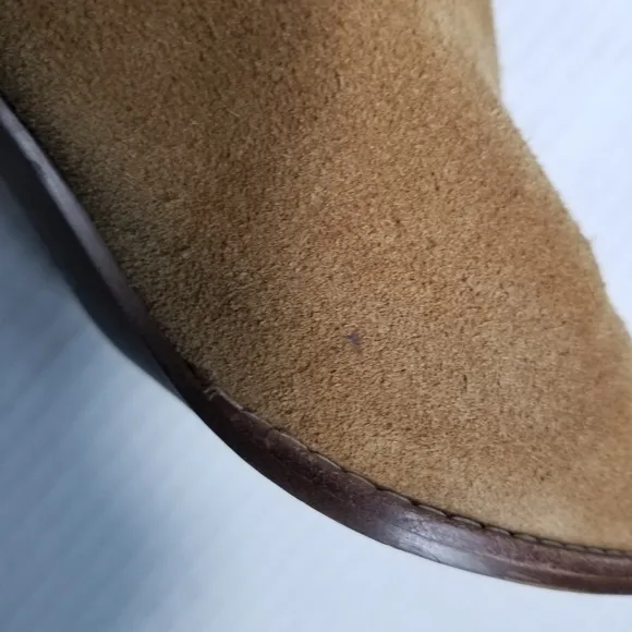 MADEWELL WOMEN'S BROWN HEELED LEATHER BOOTS SIZE 7.5