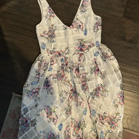 Maeve Anthropologie Peony Garden Floral Textured Dress | Size 4 | Derby, Shower
