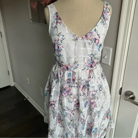 Maeve Anthropologie Peony Garden Floral Textured Dress | Size 4 | Derby, Shower