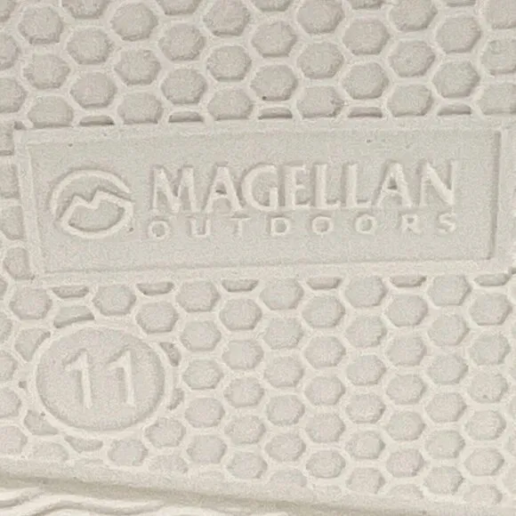 Magellan Outdoors Mens Brown Mahi II Canvas Slip-On Lace Up Size 11 Boat Shoes