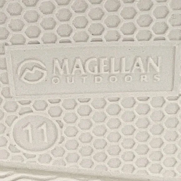 Magellan Outdoors Mens Brown Mahi II Canvas Slip-On Lace Up Size 11 Boat Shoes