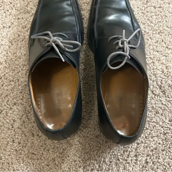 Magnanni Black Leather Dress Shoes Size 10.5 EU 44 10195 Made In Spain