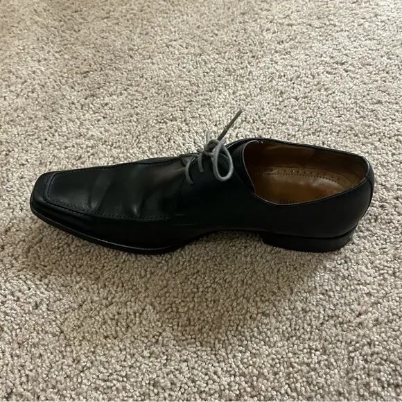 Magnanni Black Leather Dress Shoes Size 10.5 EU 44 10195 Made In Spain