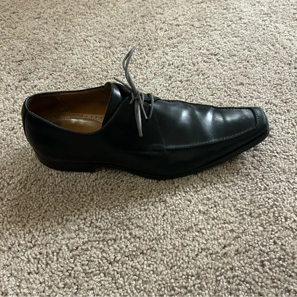 Magnanni Black Leather Dress Shoes Size 10.5 EU 44 10195 Made In Spain