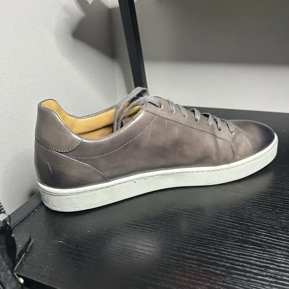 Magnanni Elonso Lo Mens Gray Leather Fashion Sneakers Shoes Mens Size 12