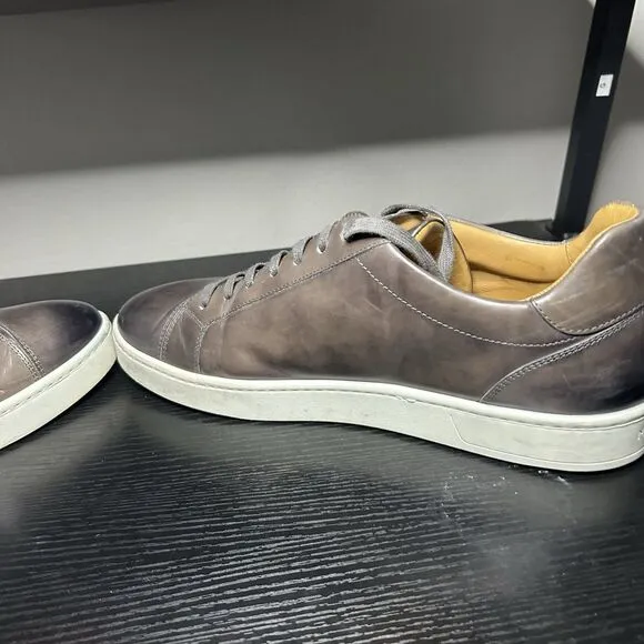 Magnanni Elonso Lo Mens Gray Leather Fashion Sneakers Shoes Mens Size 12