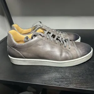 Magnanni Elonso Lo Mens Gray Leather Fashion Sneakers Shoes Mens Size 12