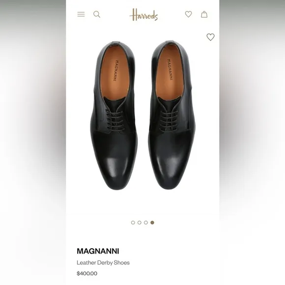 MAGNANNI Leather Derby Shoes