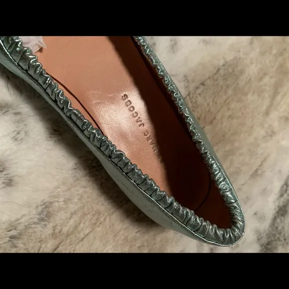Marc by Marc Jacobs Metallic Blue Flats