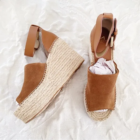 Marc Fisher Adalyn Espadrille Wedge Sandals Size 10 New