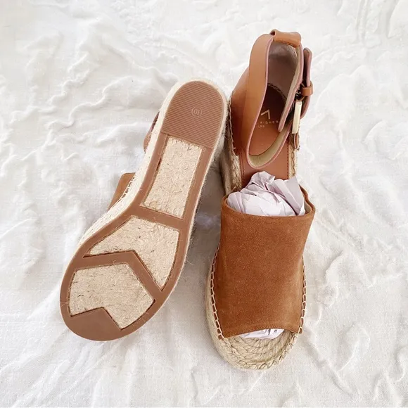 Marc Fisher Adalyn Espadrille Wedge Sandals Size 10 New