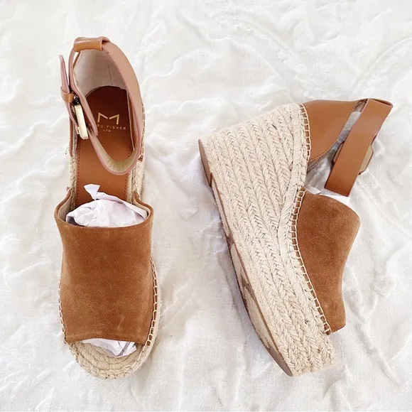 Marc Fisher Adalyn Espadrille Wedge Sandals Size 10 New