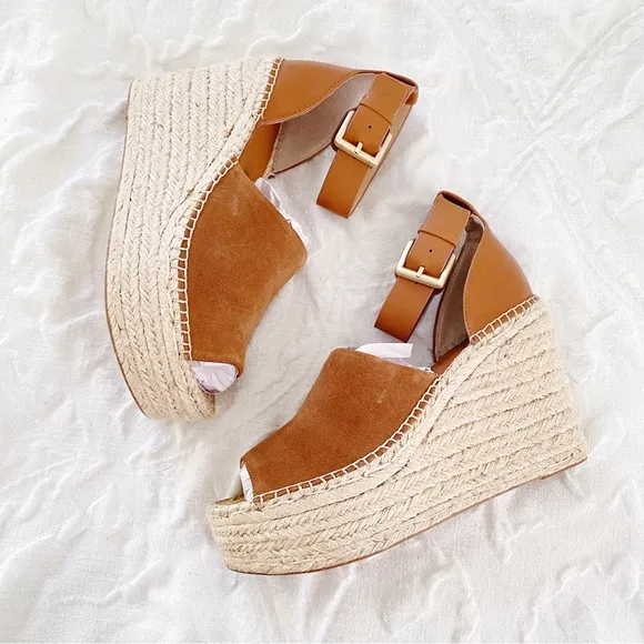 Marc Fisher Adalyn Espadrille Wedge Sandals Size 10 New