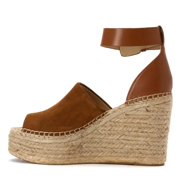 Marc Fisher Adalyn Espadrille Wedge Sandals Size 10 New