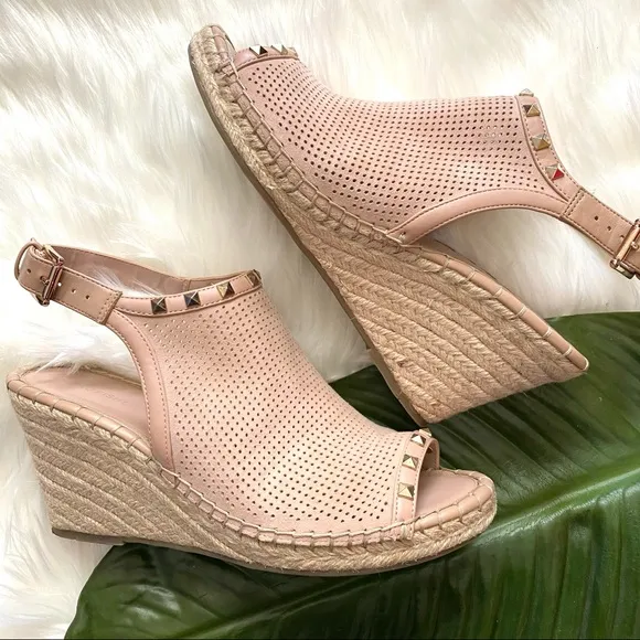 Marc Fisher | Blush Pink Senton Espadrille Wedges