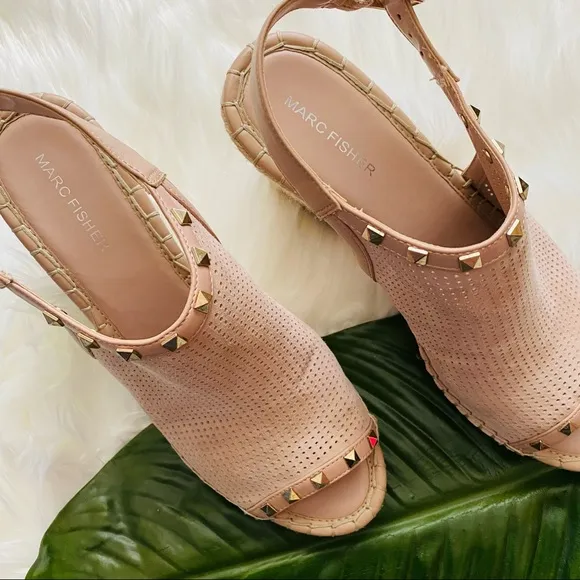 Marc Fisher | Blush Pink Senton Espadrille Wedges