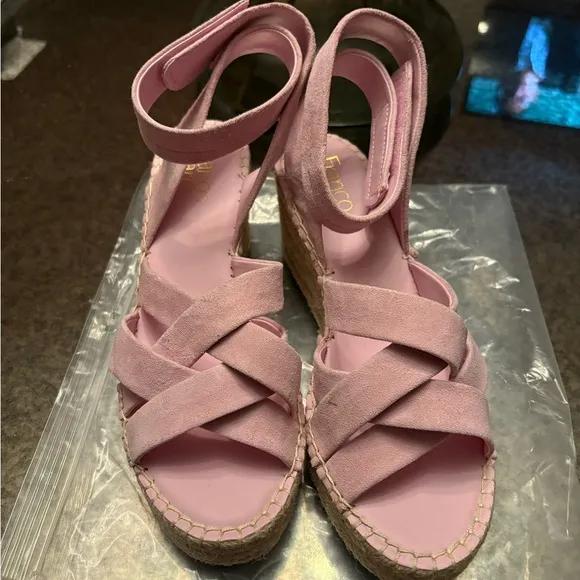 Marc Fisher Carmina Suede Espadrille Wedges