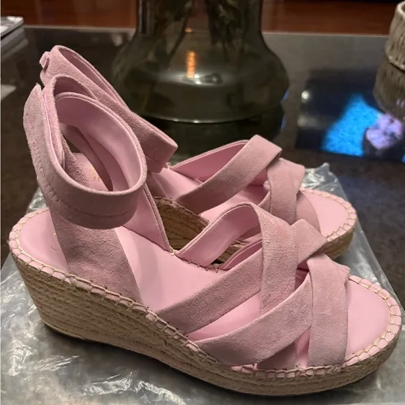 Marc Fisher Carmina Suede Espadrille Wedges
