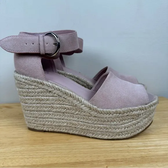 Marc Fisher LTD Alita Leather Espadrille Wedges