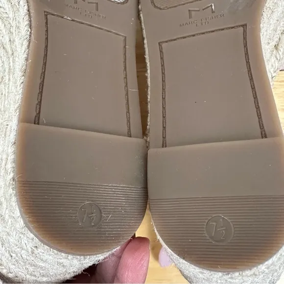 Marc Fisher LTD Alita Leather Espadrille Wedges