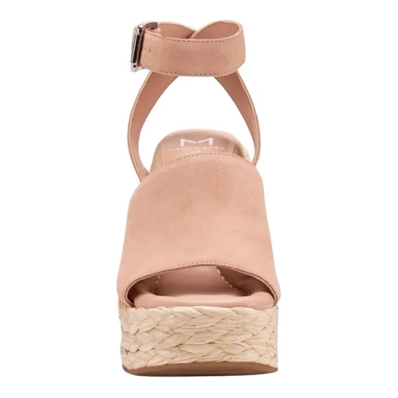 MARC FISHER LTD NELLY ANKLE STRAP SUEDE WOMENS  ESPADRILLE WEDGES **NWT**