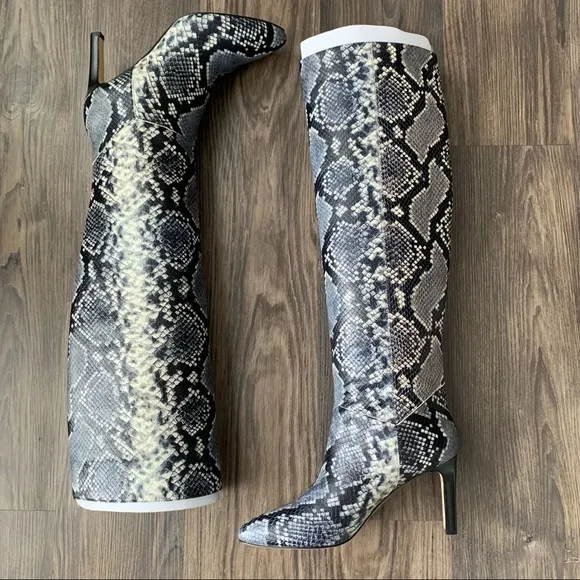 Marc Fisher NWT Zadia2 Animal Print Knee Heeled Boots
