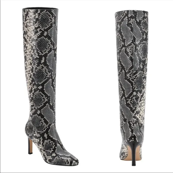 Marc Fisher NWT Zadia2 Animal Print Knee Heeled Boots