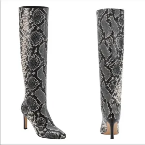 Marc Fisher NWT Zadia2 Animal Print Knee Heeled Boots
