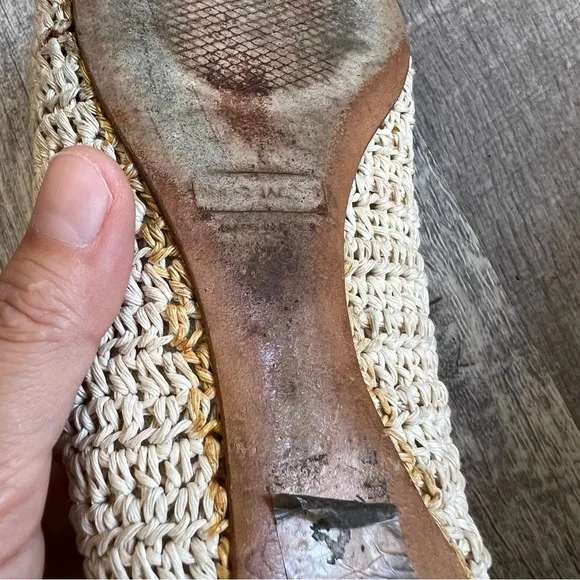 Marc Jacobs Crotchet Flats Leather Size 38