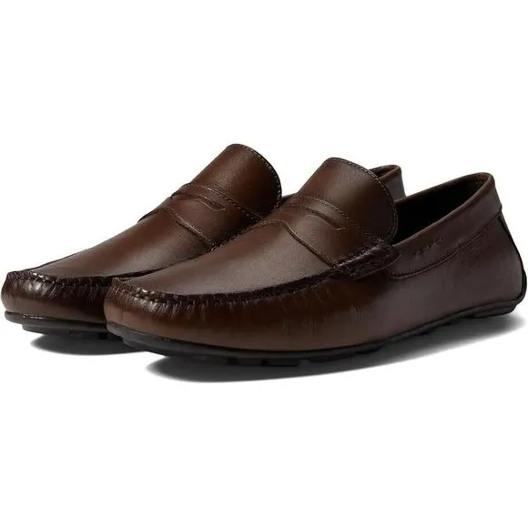 Marc Joseph New York Nebraska Loafer Men's 11 Brown Leather Casual Shoes ZPO1439