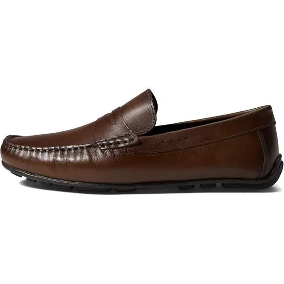 Marc Joseph New York Nebraska Loafer Men's 11 Brown Leather Casual Shoes ZPO1439