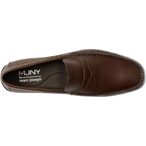 Marc Joseph New York Nebraska Loafer Men's 11 Brown Leather Casual Shoes ZPO1439