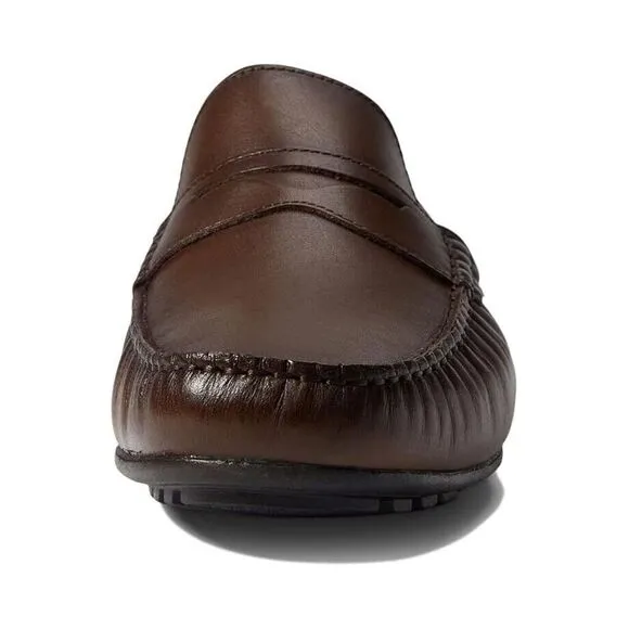 Marc Joseph New York Nebraska Loafer Men's 11 Brown Leather Casual Shoes ZPO1439