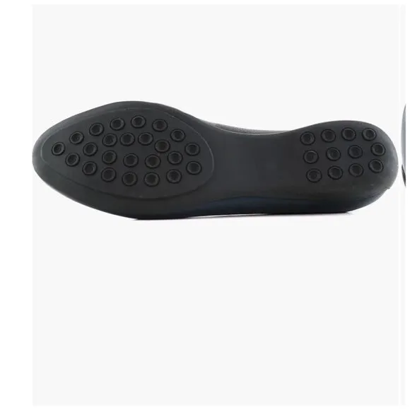 Marc joseph New York Womens Navy Blue Napa Leather Ballet Flats Sz 7.5 NIB
