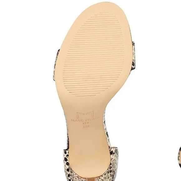 Marc Fisher Ltd Leather Open Toe Sandal