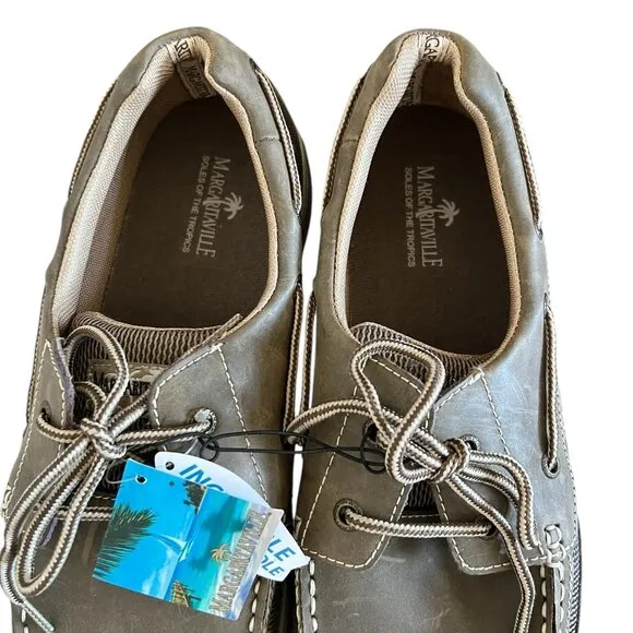 Margaritaville NEW Men's Leather Boat Shoe Size 13